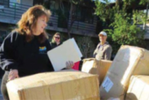 Image of a woman by some boxes